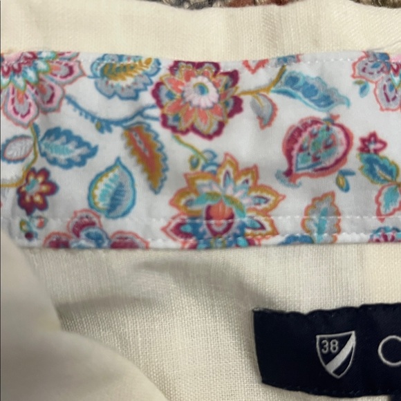 Cremieux Cream Linen Blend Short Sleeve Polo – Men’s Size XL - Picture 3 of 11